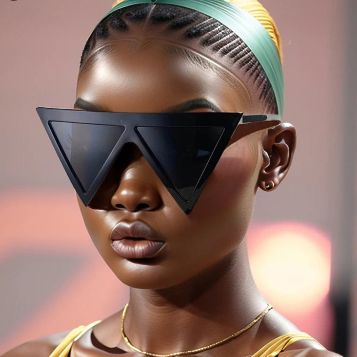 Oversized Triangle Punk Sunglasses