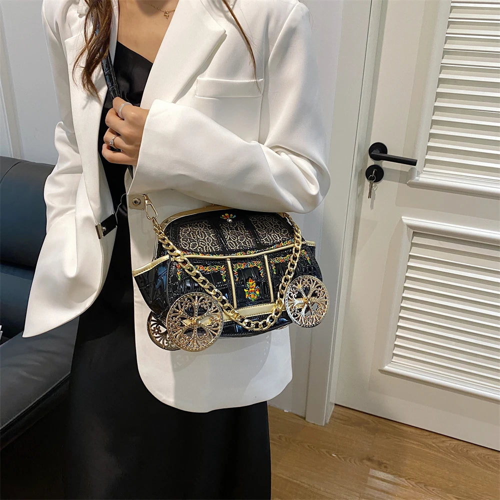 Royal Carriage Evening Clutch Bag