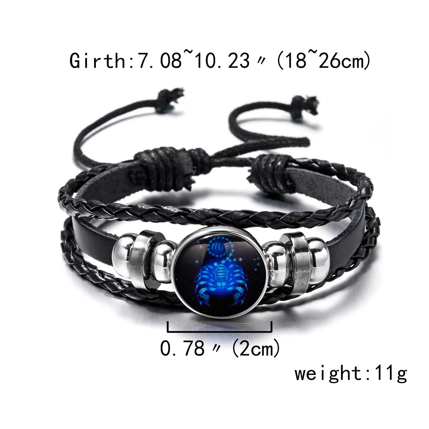 Luminous Zodiac Sign Charm Bracelet