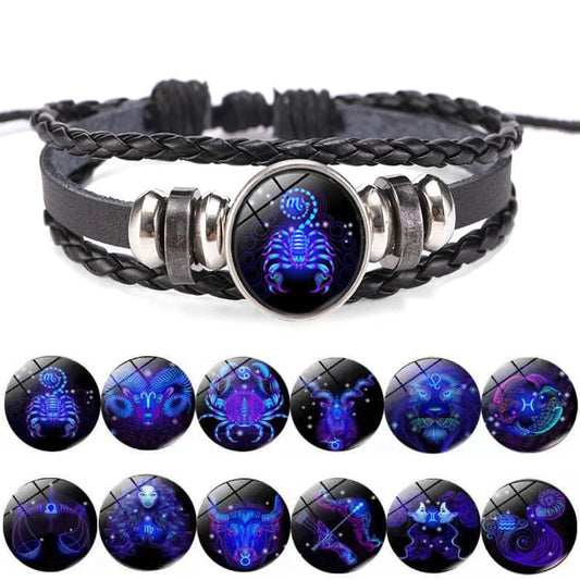 Luminous Zodiac Sign Charm Bracelet