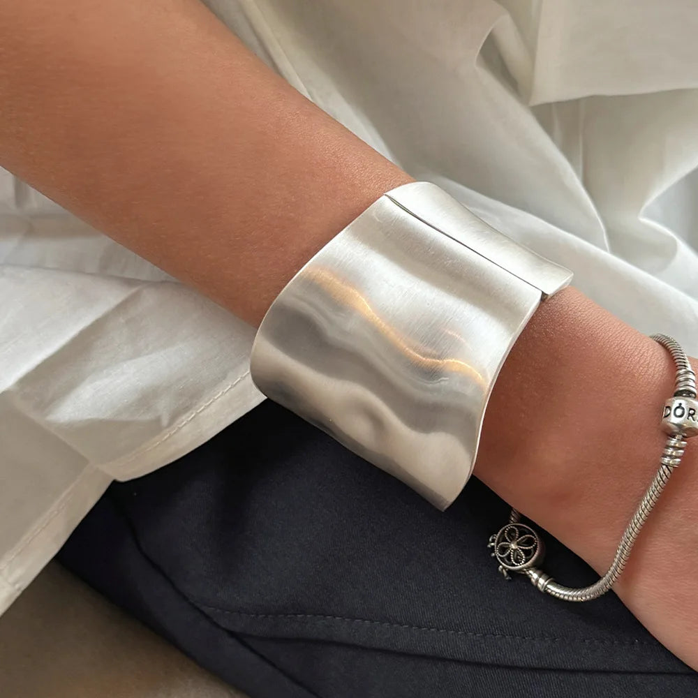 Roman Wide Cuff Bangle