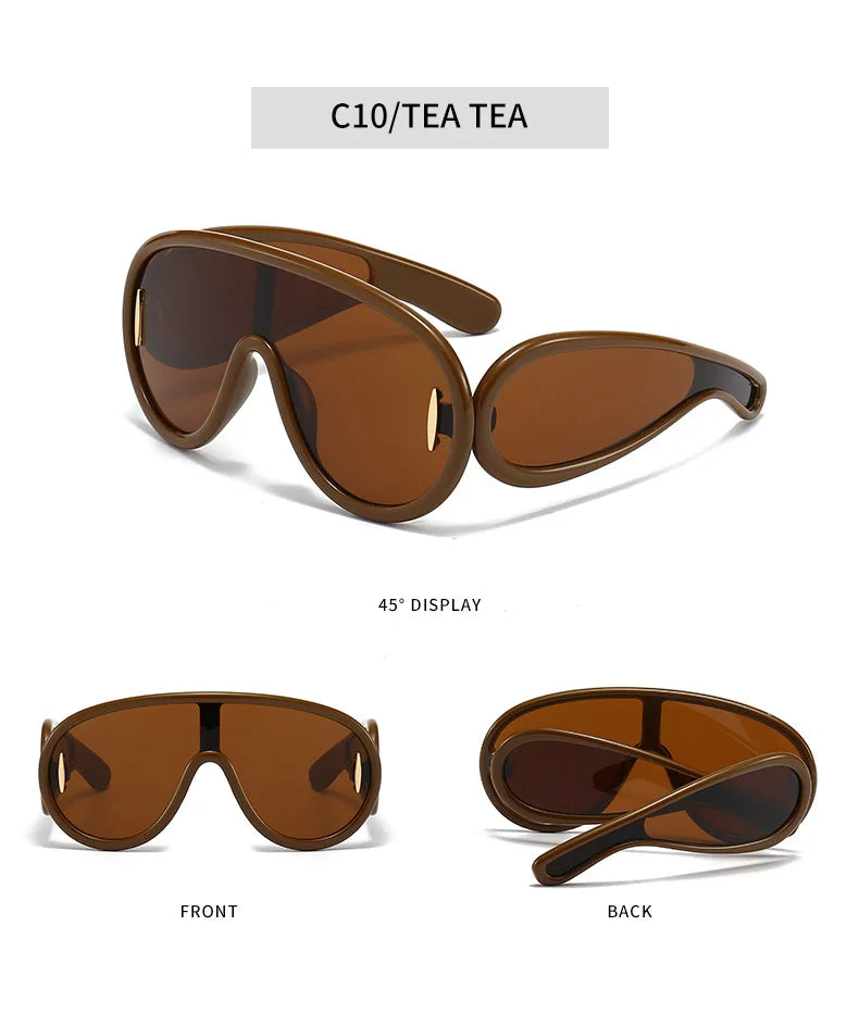 Y2K Oversized Pilot Sunglasses