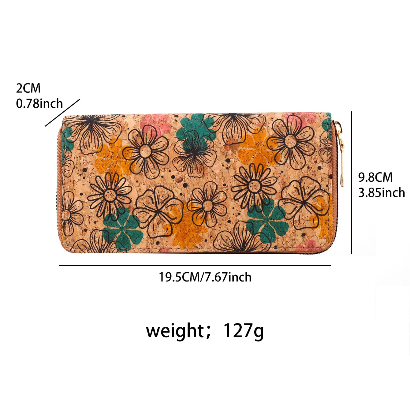 Vintage Wood Grain Long Wallet