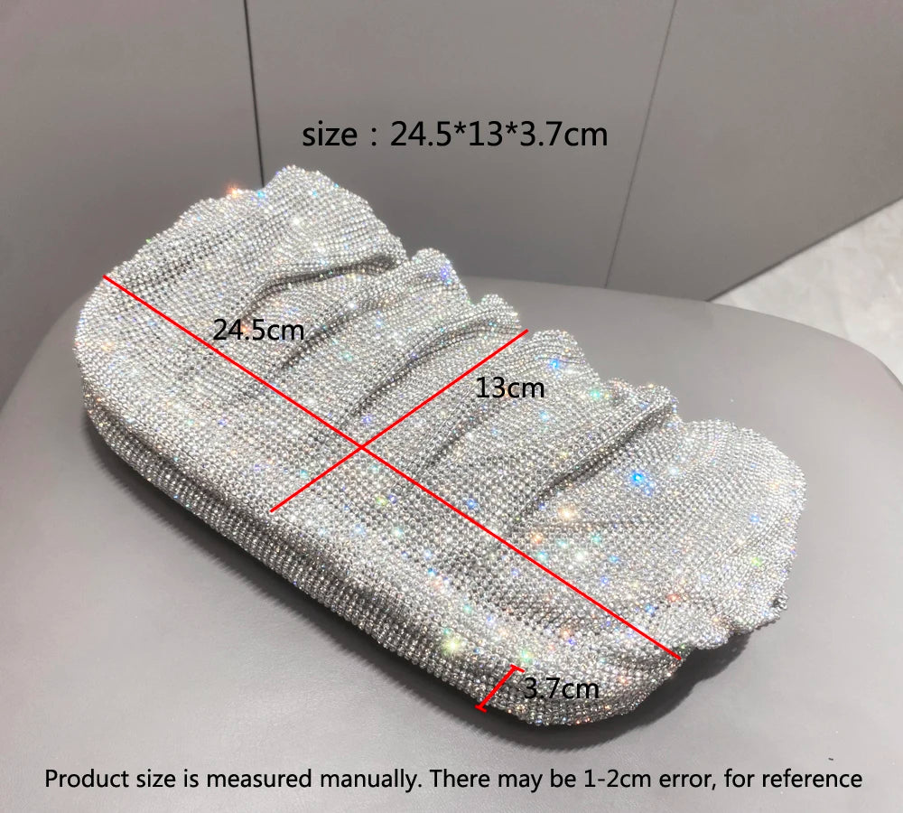 Sparkling Rhinestones Evening Clutch Bag