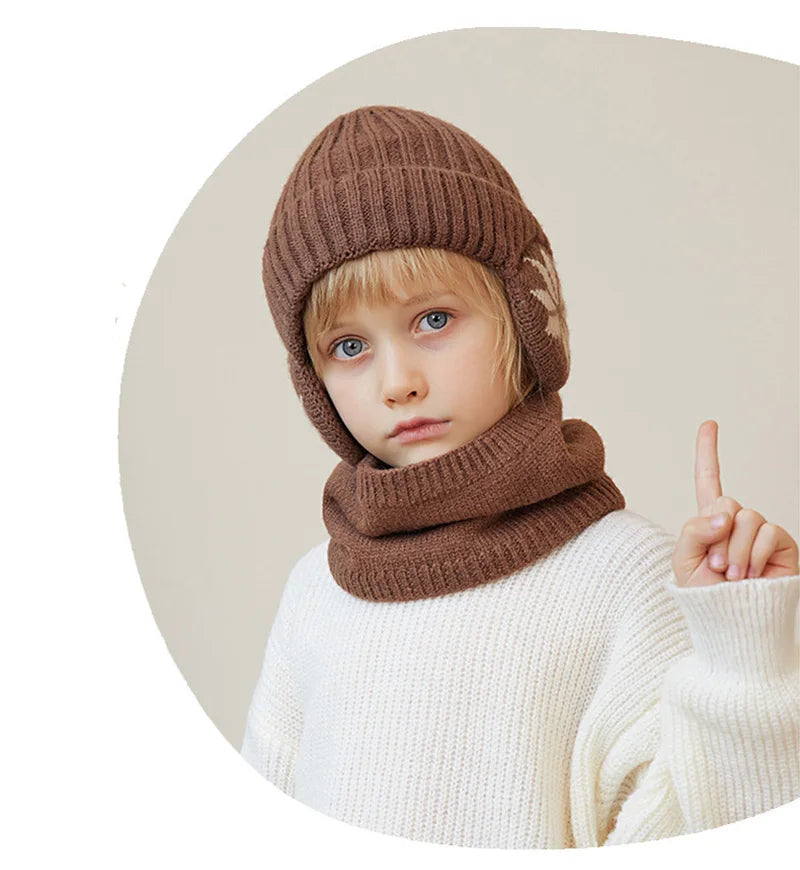 Kids Beanie Hat and Neck Warmer Set