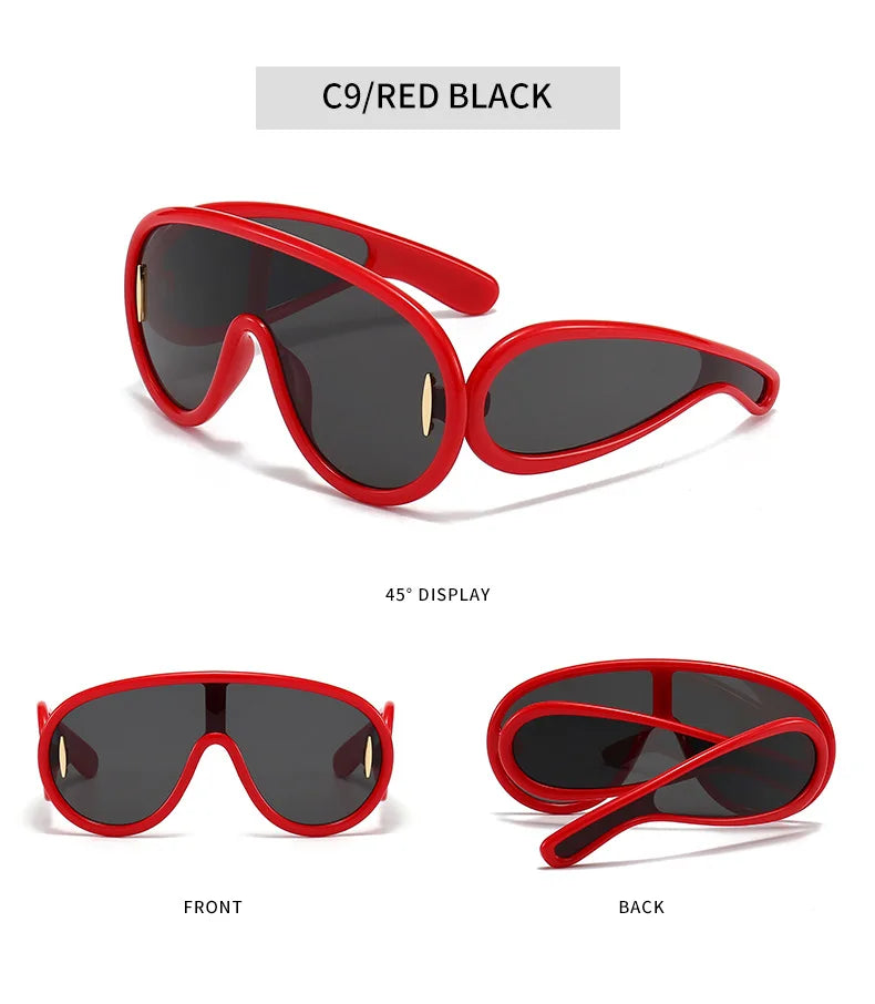 Y2K Oversized Pilot Sunglasses