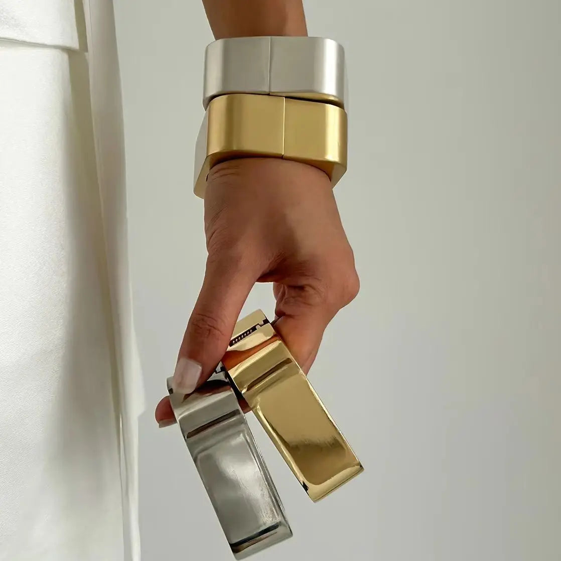 Square Cuff Bangle Bracelet