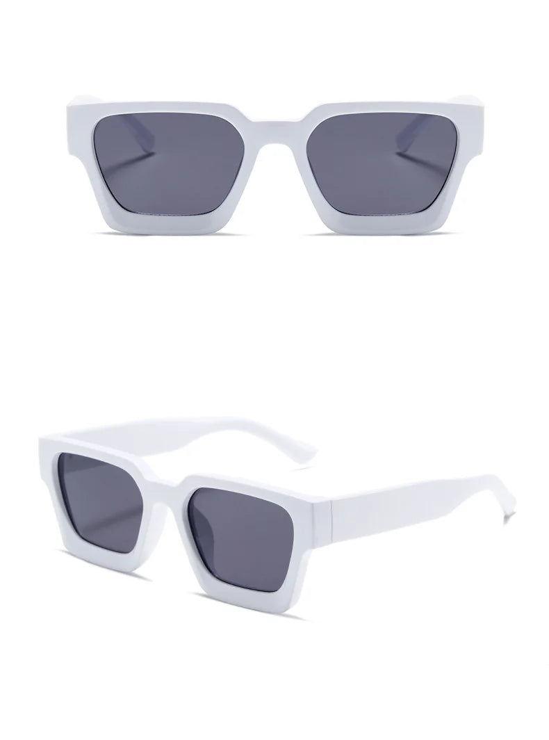 Retro Thick Frame Square Sunglasses