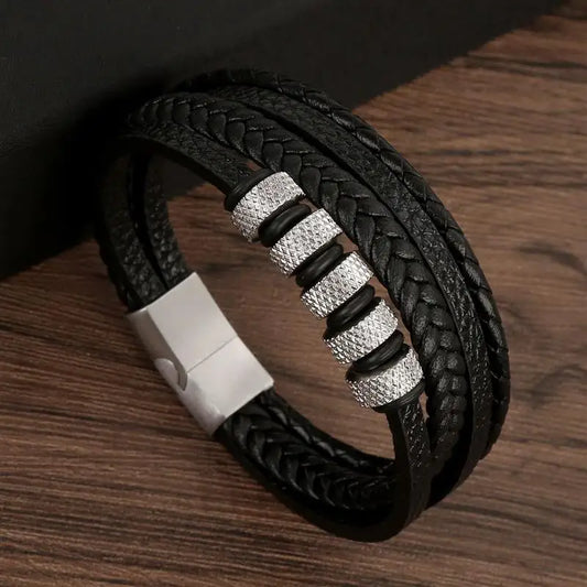 Men's Fashion Leather Bracelet