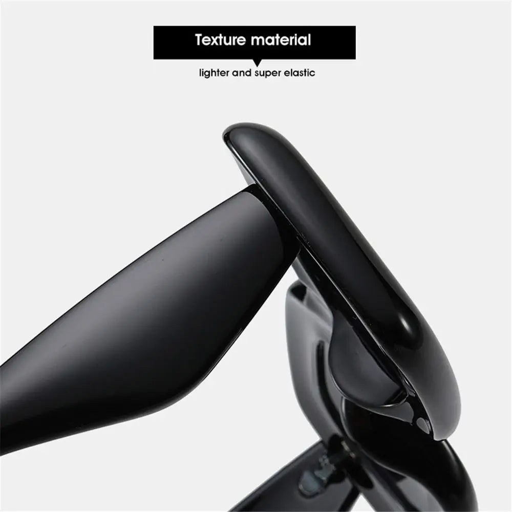 Quirky Oversized Square Thick Frame Sunglasses