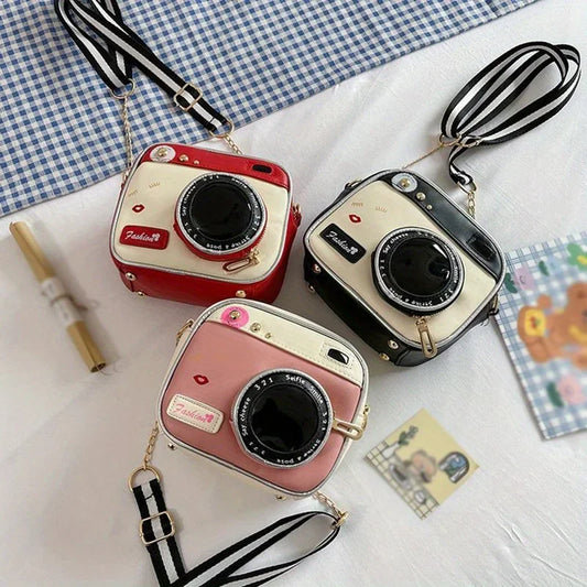 Vintage Camera Design Crossbody Bag