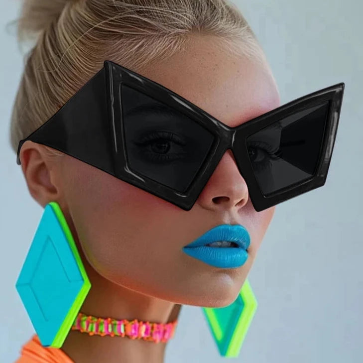 Oversized Retro Cat Eye Sunglasses