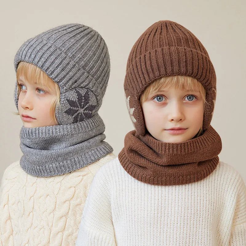 Kids Beanie Hat and Neck Warmer Set