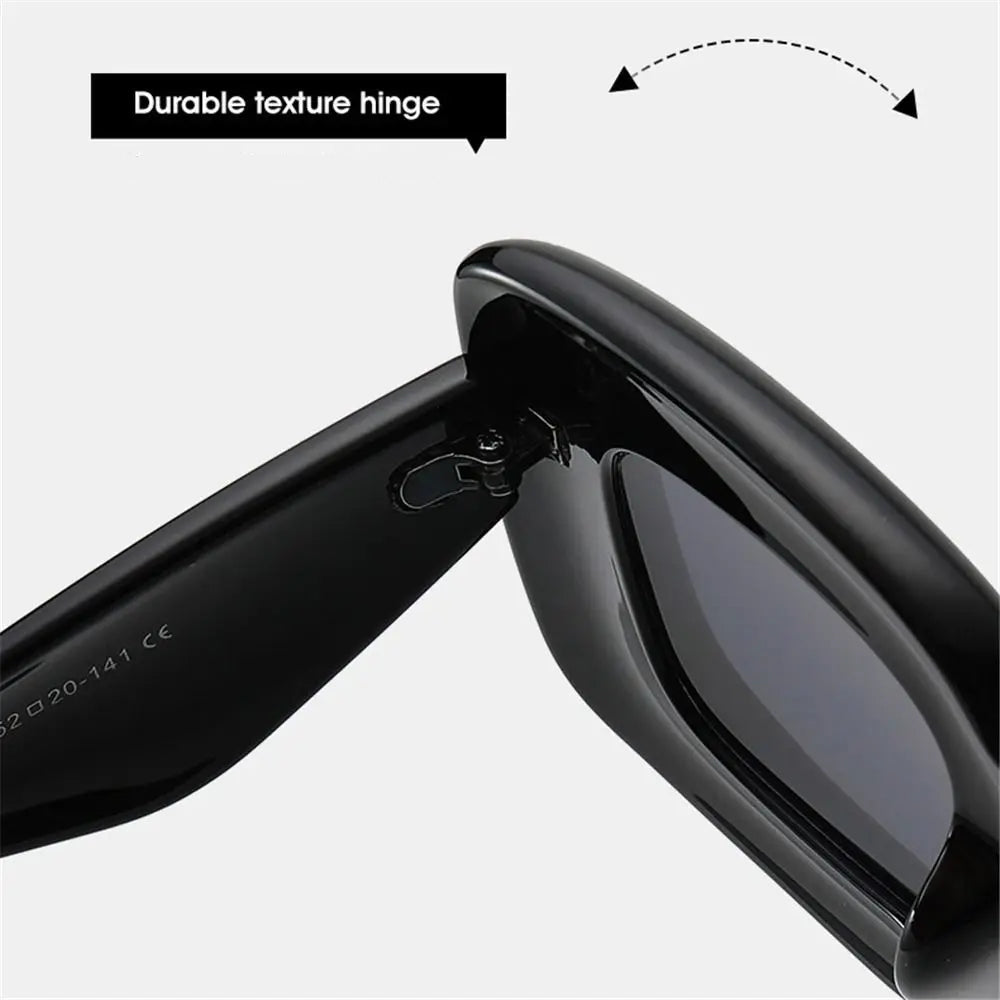 Quirky Oversized Square Thick Frame Sunglasses