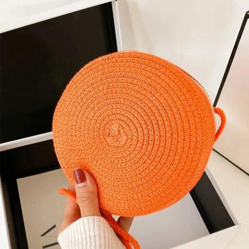 Handmade Fashion Crossbody Straw Bag