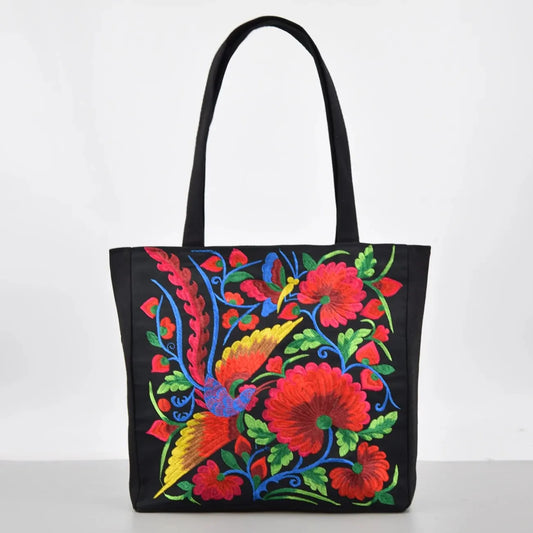 Floral Embroidered Women's Shoulder Bag