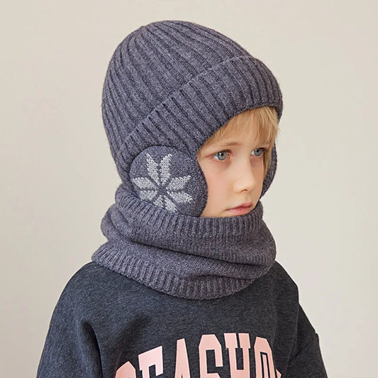 Kids Beanie Hat and Neck Warmer Set