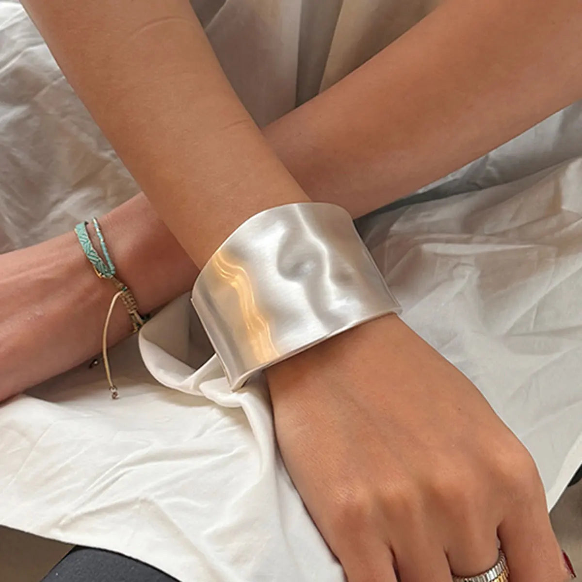 Roman Wide Cuff Bangle