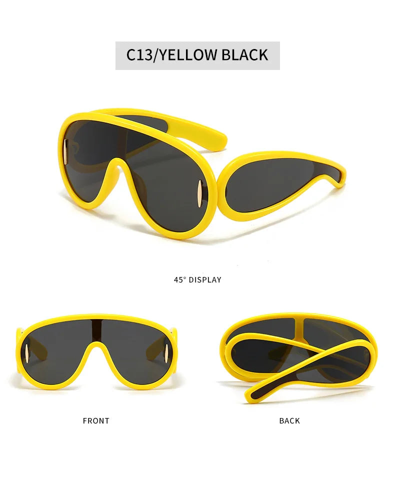 Y2K Oversized Pilot Sunglasses
