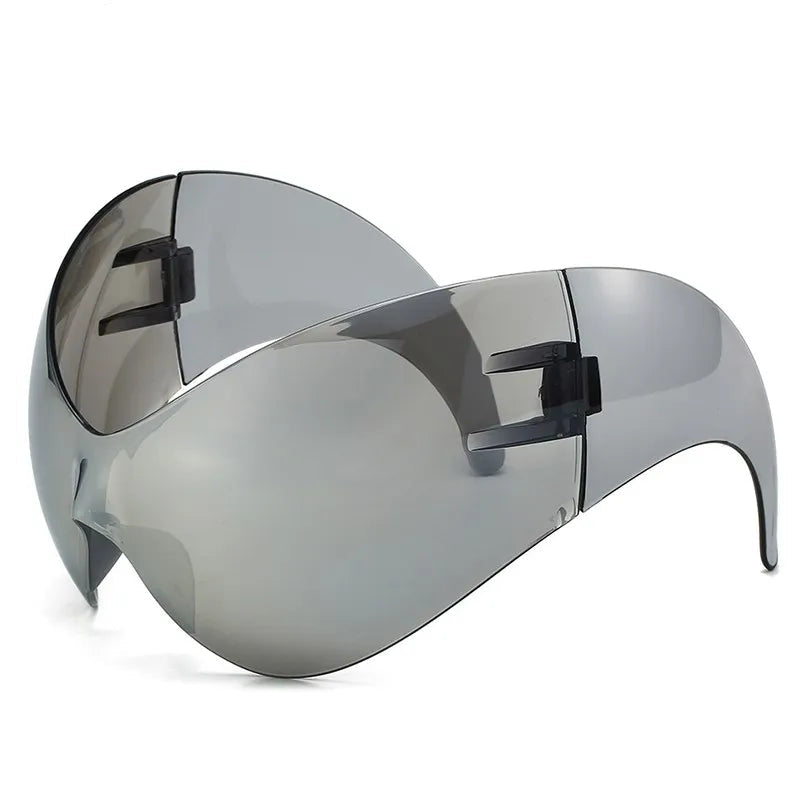Oversized Y2K One-Piece Cyberpunk Sunglasses