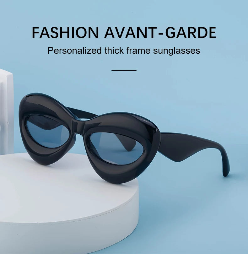 Oversized Lip-Shaped Sunglasses
