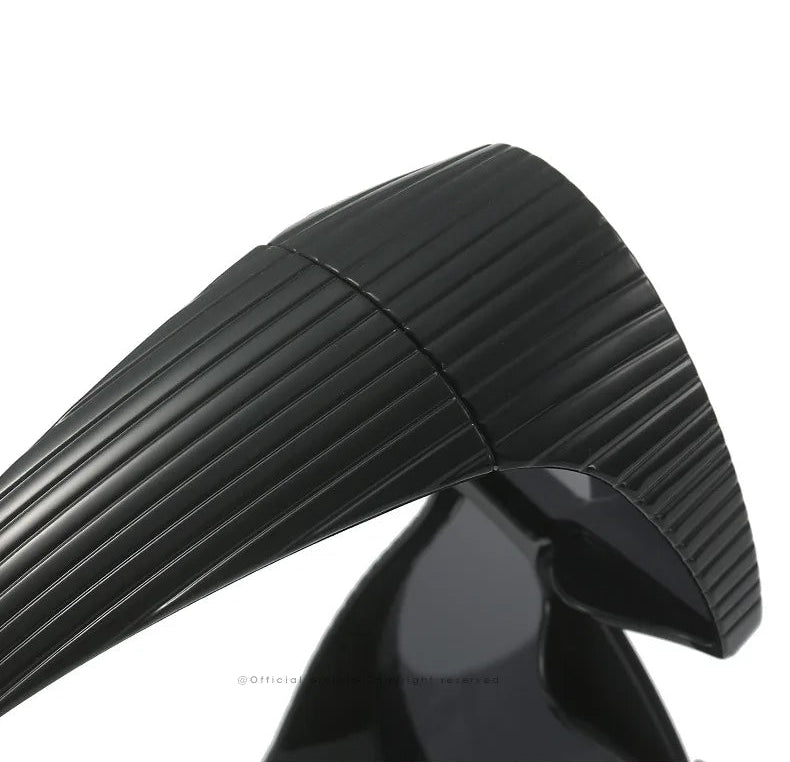 Futuristic Oversized One-Piece Cat Eye Sunglasses