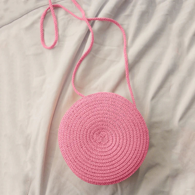 Handmade Fashion Crossbody Straw Bag