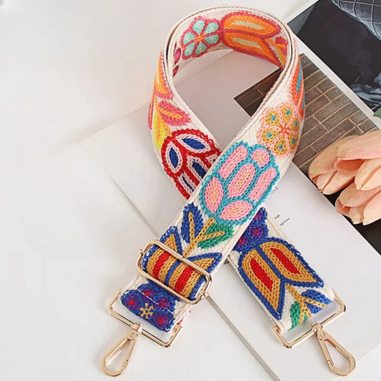 Floral Crochet Adjustable Shoulder Bag Strap