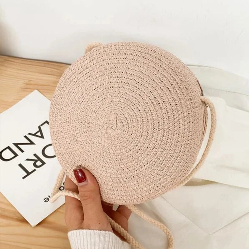 Handmade Fashion Crossbody Straw Bag