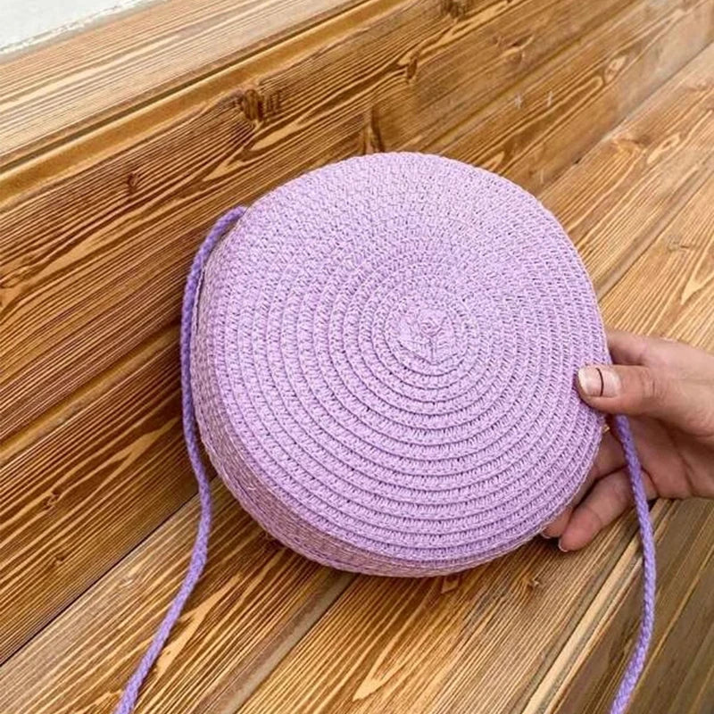 Handmade Fashion Crossbody Straw Bag