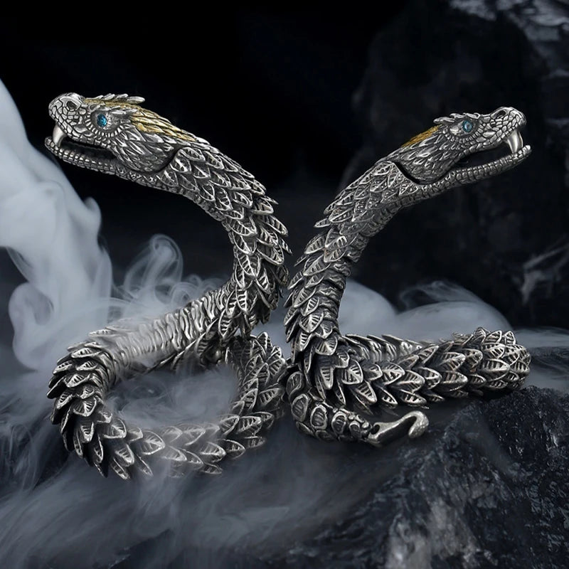 3D Medusa Rattlesnake Bracelet