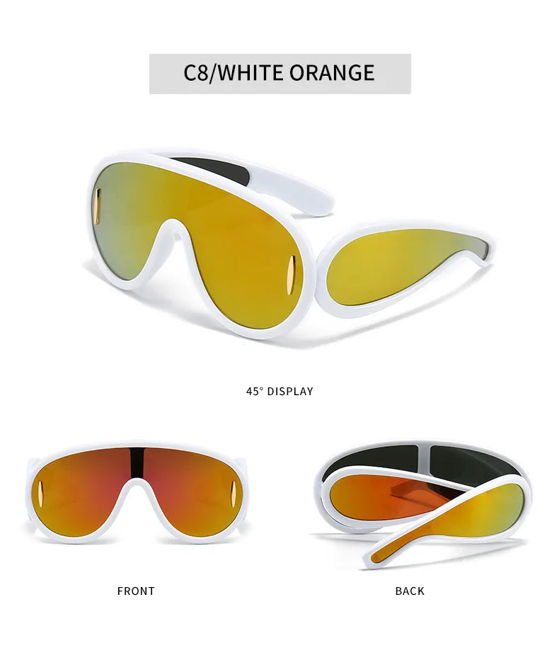 Y2K Oversized Pilot Sunglasses