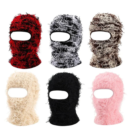 Distressed Balaclava Full Face Ski Mask