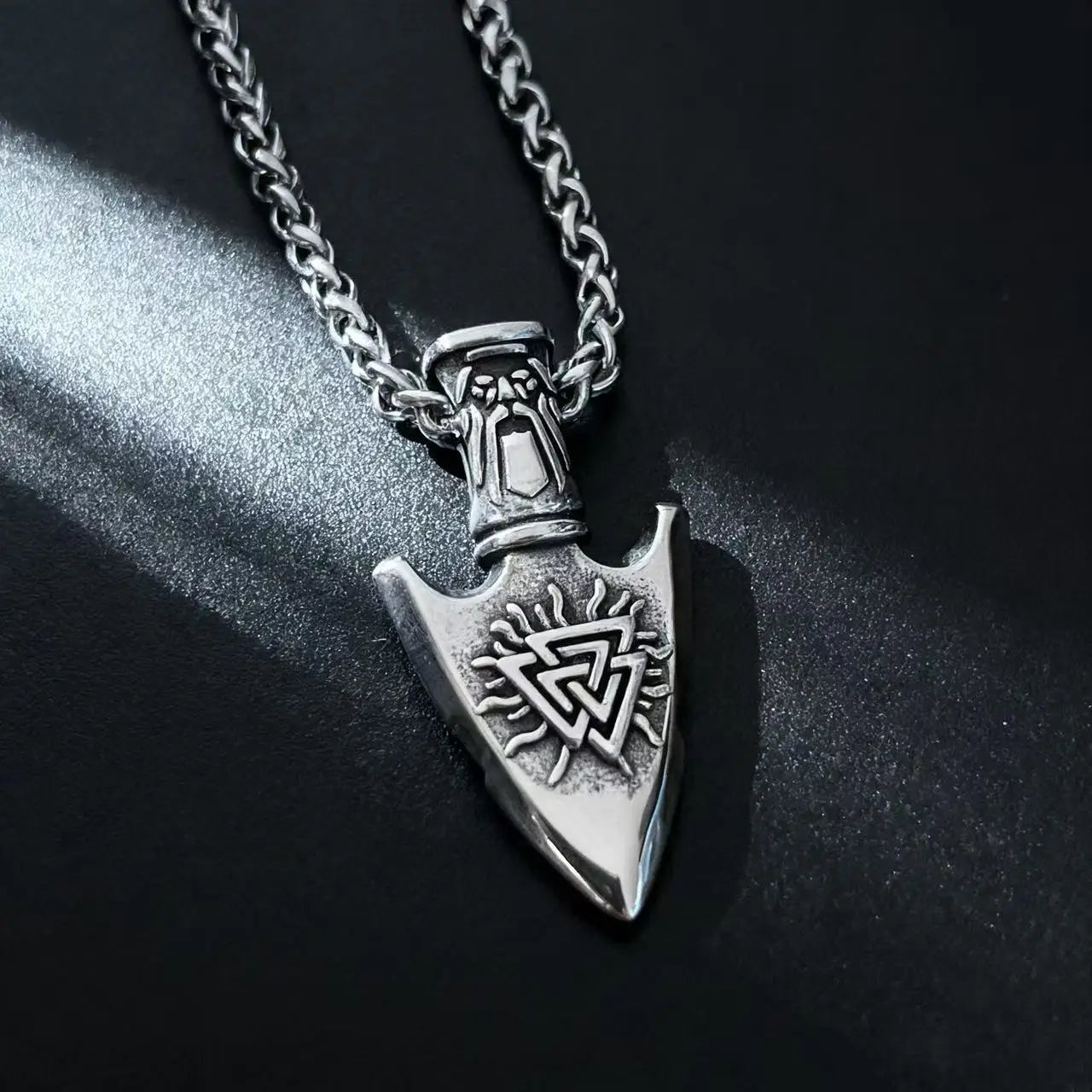 Norse Rune Pendant Necklace with Viking Box