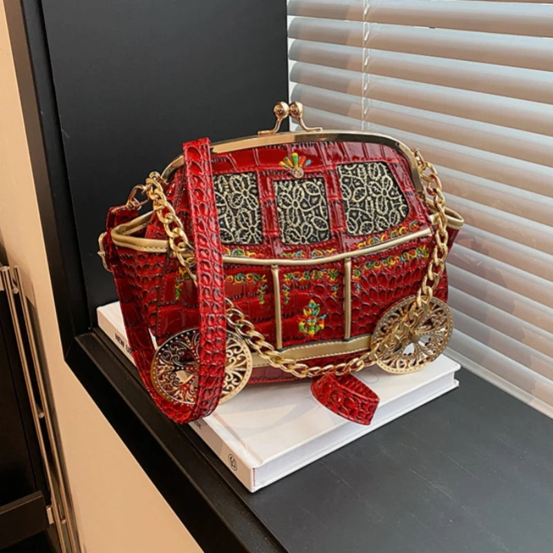 Royal Carriage Evening Clutch Bag