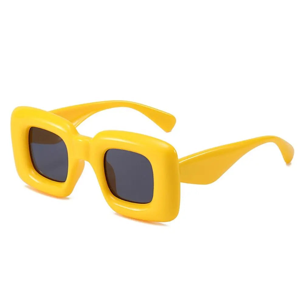 Quirky Oversized Square Thick Frame Sunglasses