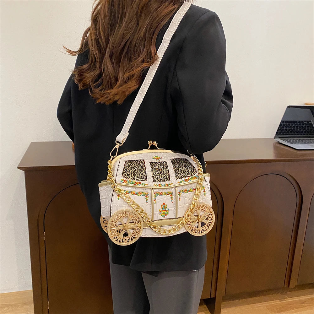 Royal Carriage Evening Clutch Bag