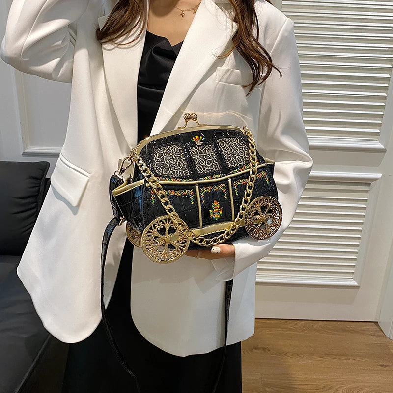Royal Carriage Evening Clutch Bag
