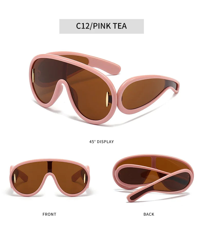 Y2K Oversized Pilot Sunglasses