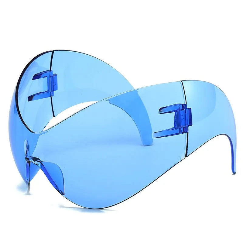Oversized Y2K One-Piece Cyberpunk Sunglasses