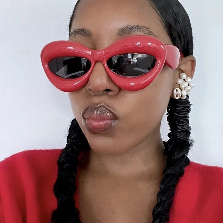 Oversized Lip-Shaped Sunglasses