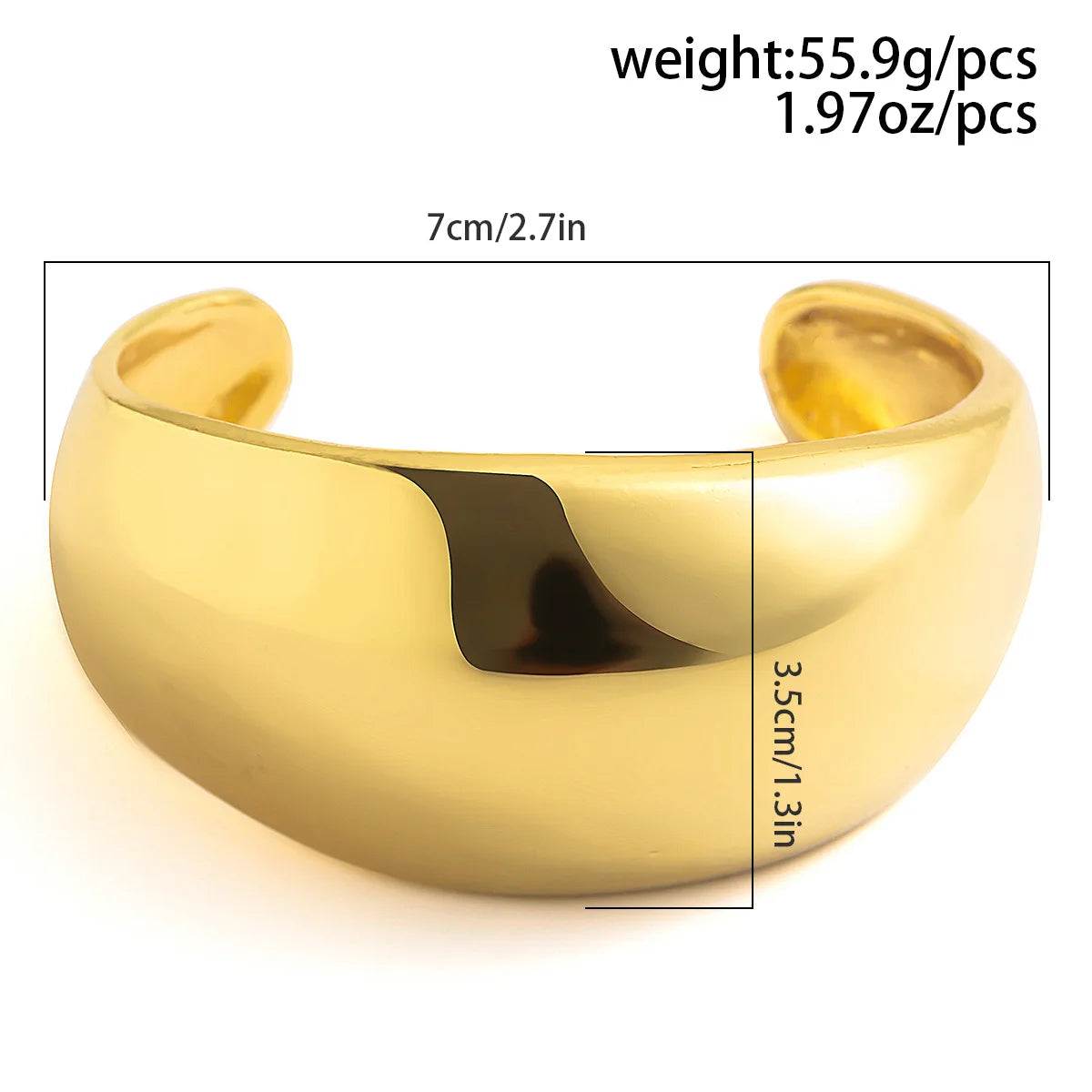 Vintage Chunky Bangle Cuff Bracelet