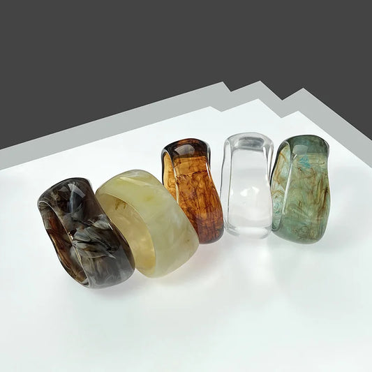 Vintage Resin Bangle Bracelet