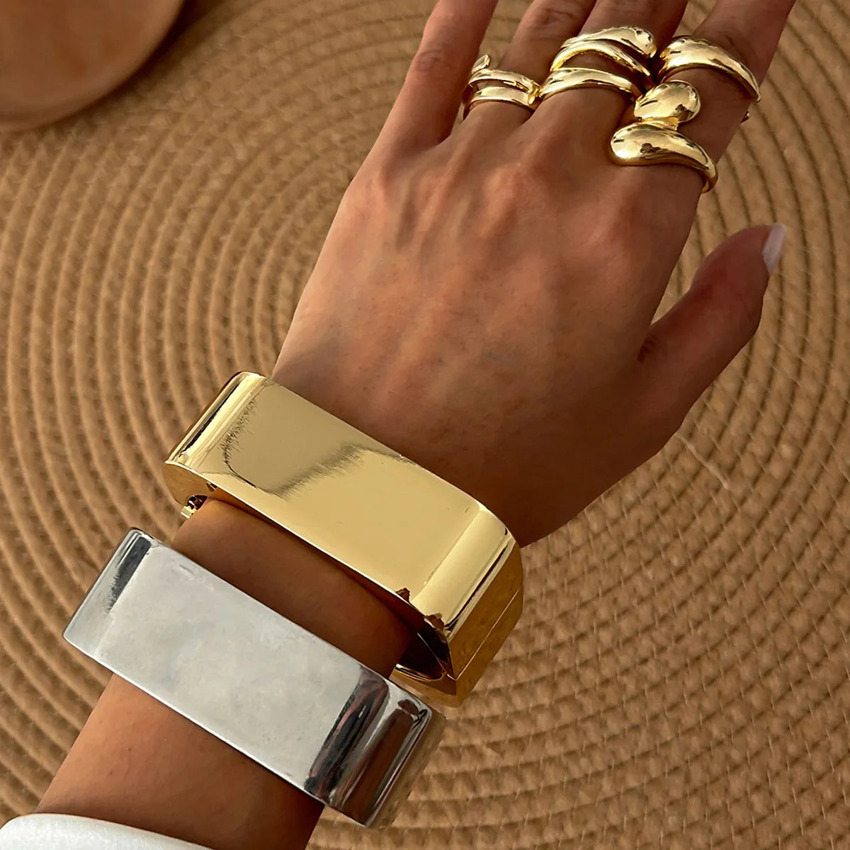Square Cuff Bangle Bracelet