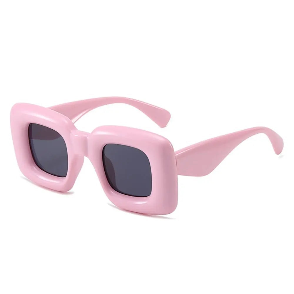 Quirky Oversized Square Thick Frame Sunglasses