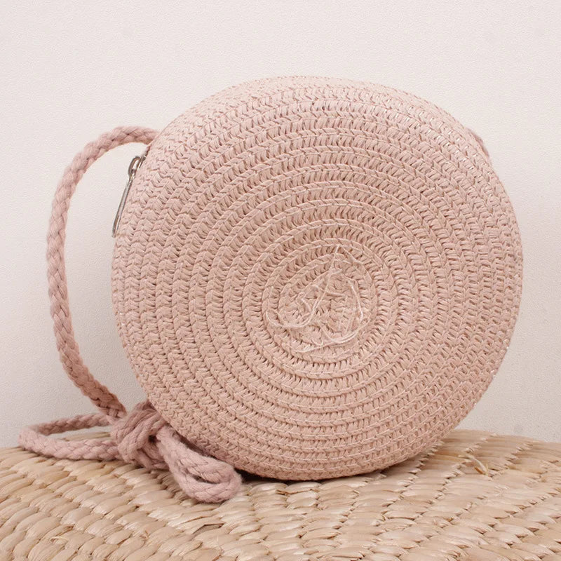 Handmade Fashion Crossbody Straw Bag
