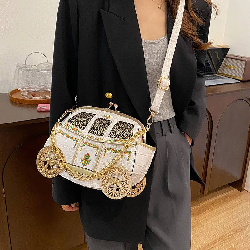Royal Carriage Evening Clutch Bag