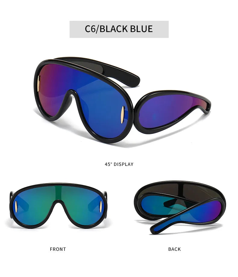 Y2K Oversized Pilot Sunglasses