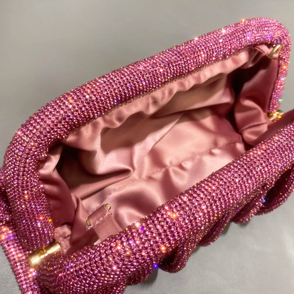 Sparkling Rhinestones Evening Clutch Bag