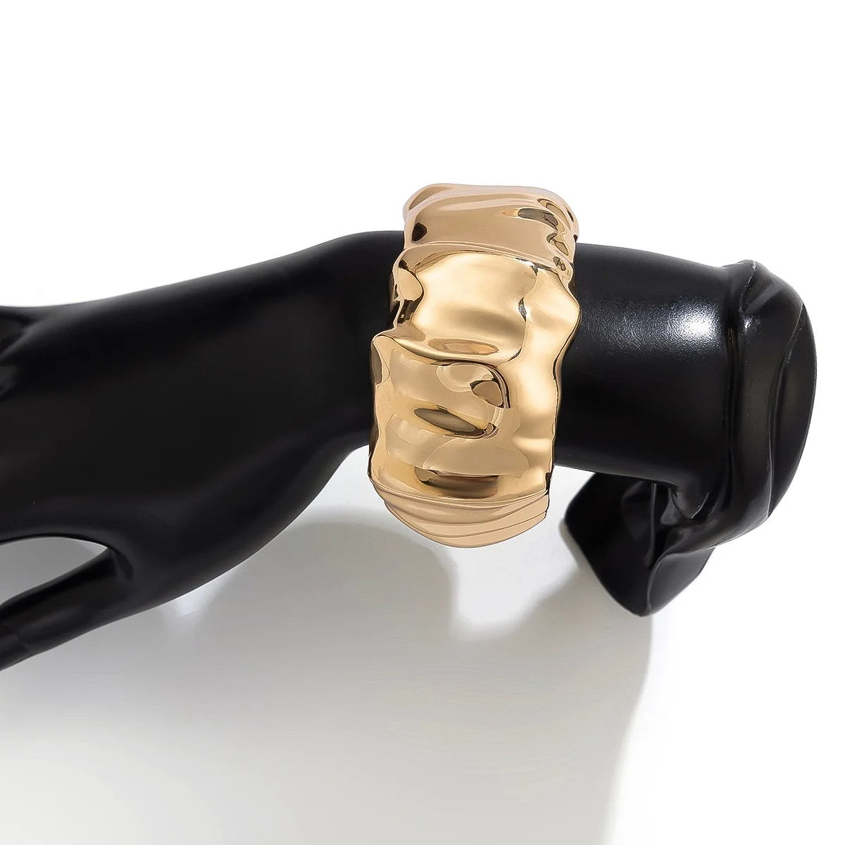 Chunky Gold Silver Bangle Cuff Bracelet